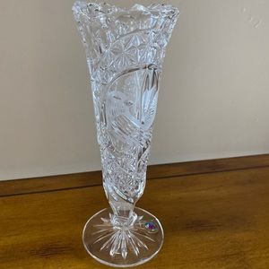 Hofbauer Byrdes Lead Crystal Vase